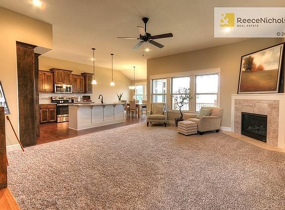 Open floor plan offers beautiful light, great for entertaining.