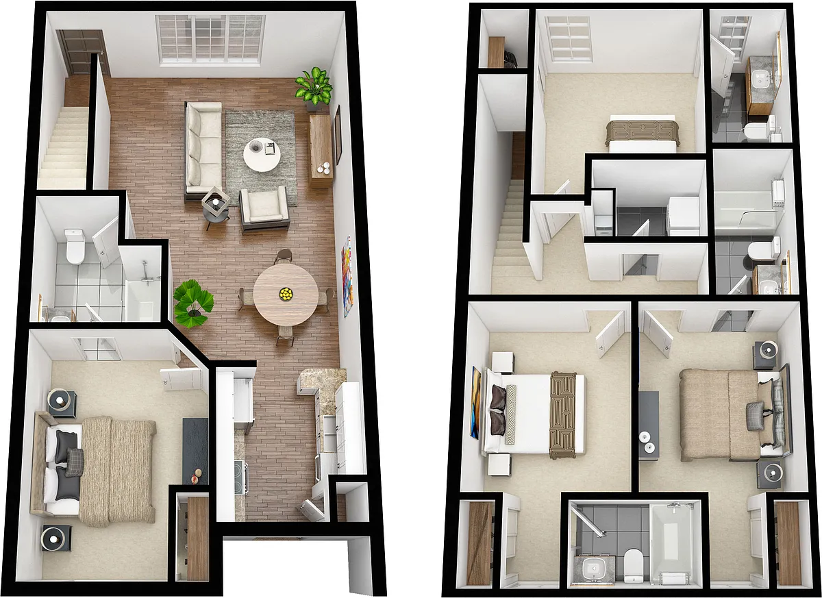 Floor plan Premium 4BR 4BA
