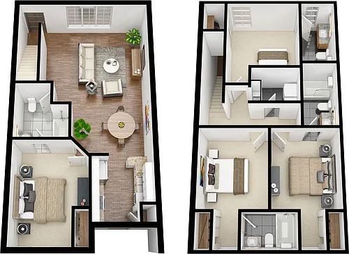 Floor plan Premium 4BR 4BA