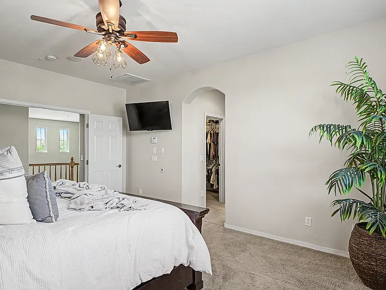 Additional view of master bedroom.