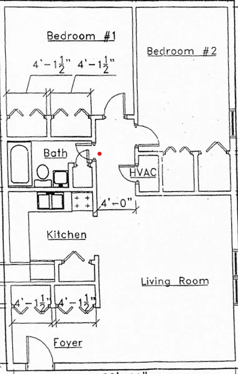 Floor plan Two Bedroom