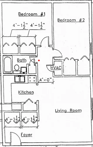 Floor plan Two Bedroom