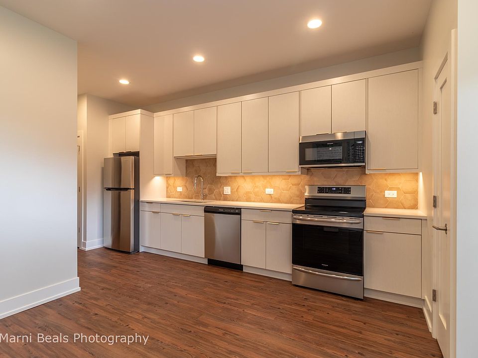 View of Kitchen from living room.