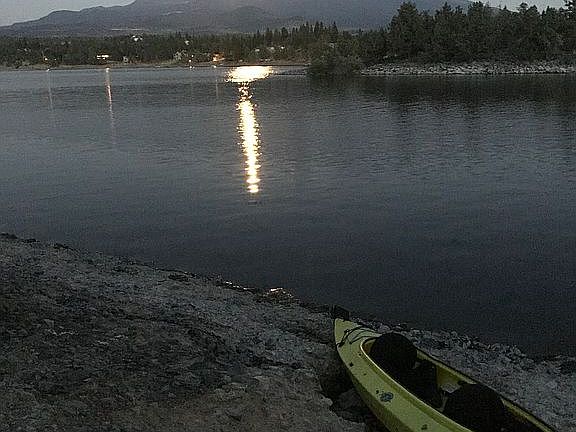 Kayaking on Lake Shastina