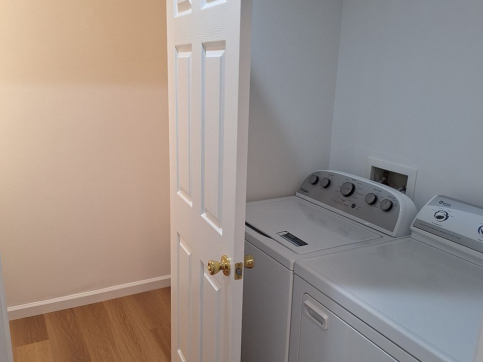 Washer and Dryer, and half bath on first floor