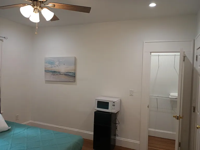 Microwave and mini fridge