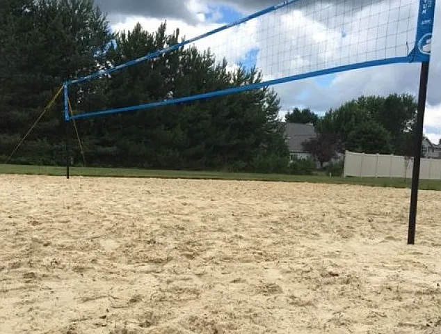 Check Out The Sand Volleyball Court!