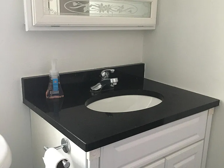 New Vanity and Medicine cabinet with granite top