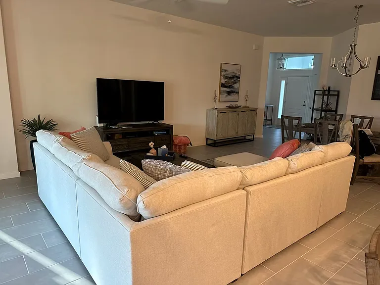 Family Room into Entry Area
