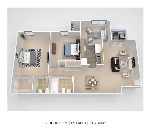 Floor plan 2 Bedroom