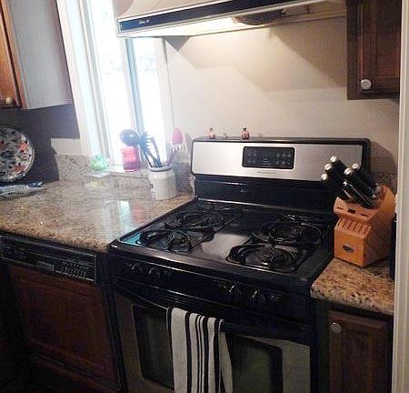 Gas stove.