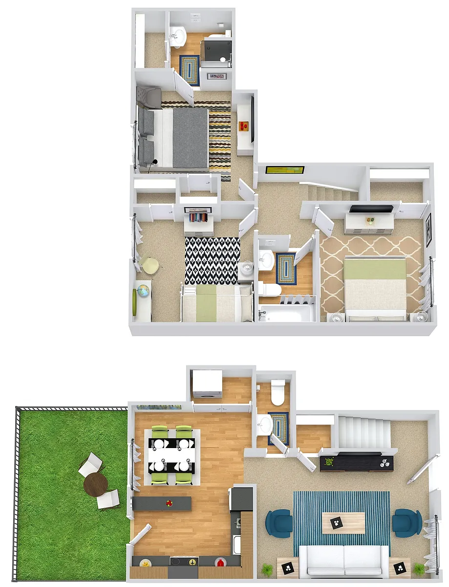 Floor plan Hemlock with Fenced-In Yard