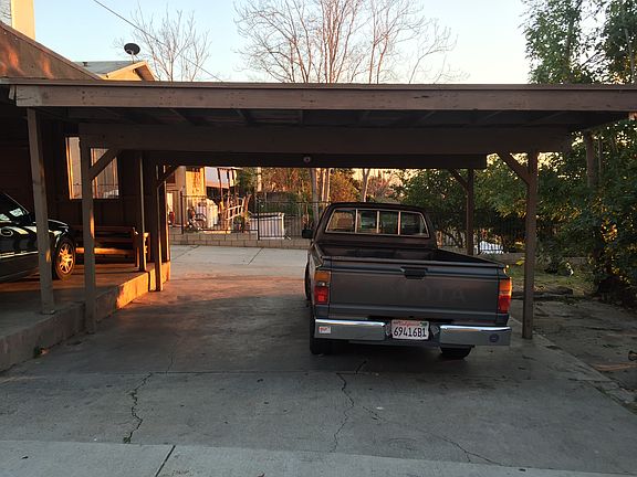 Two parking spaces in the carport come with rental.