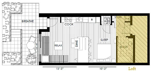 Floor plan Studio Loft