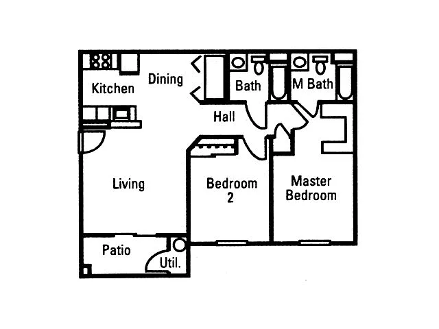 Floor plan Two Bedroom