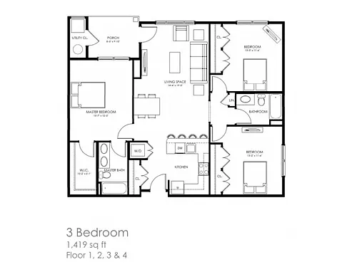 Floor plan 3A
