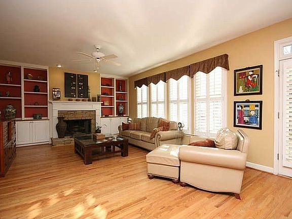 Family Room / Stone Fireplace