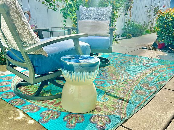 The front walkway leads to your front courtyard.