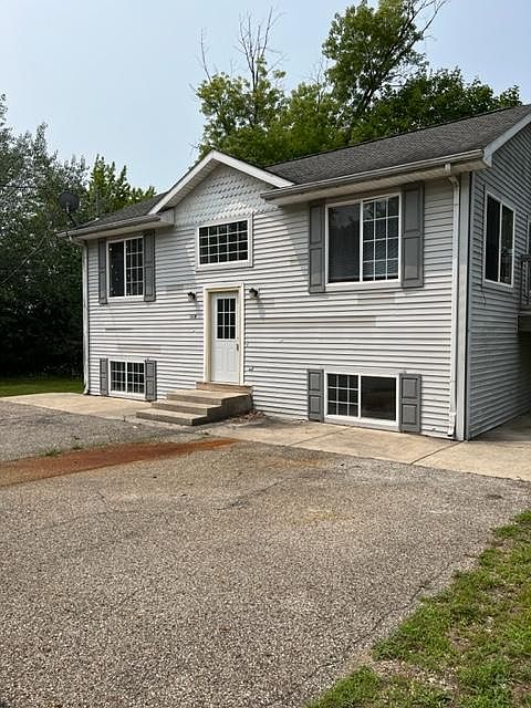 front view; lots of parking