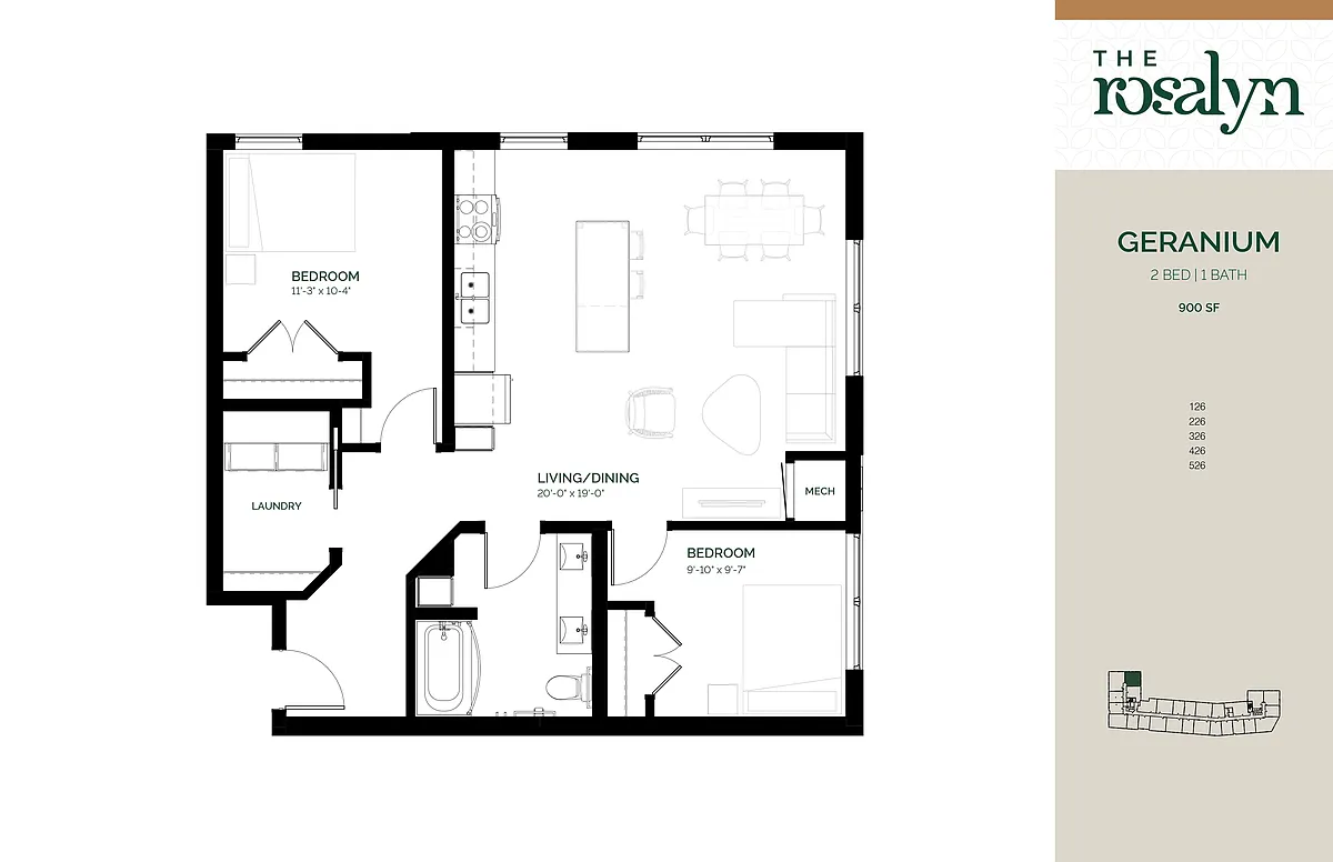 Floor plan Geranium