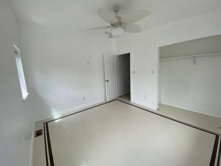 All 3 bedrooms are equipped with ceiling fans for year-round comfort. Each large closet is designed with a raised hanging bar for maximum lower storage that is easy to access, while minimizing the harder -to-reach upper space.