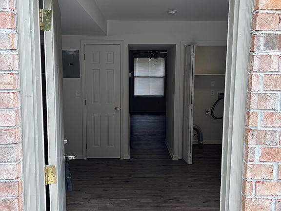 View as you walk in the back door