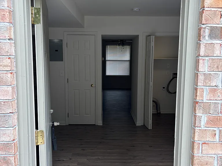 View as you walk in the back door