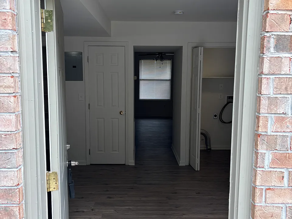 View as you walk in the back door