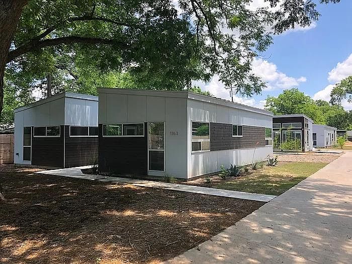 View of complex from private drive.