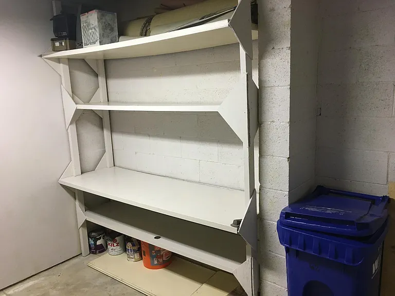 Garage, long 1 car, with storage