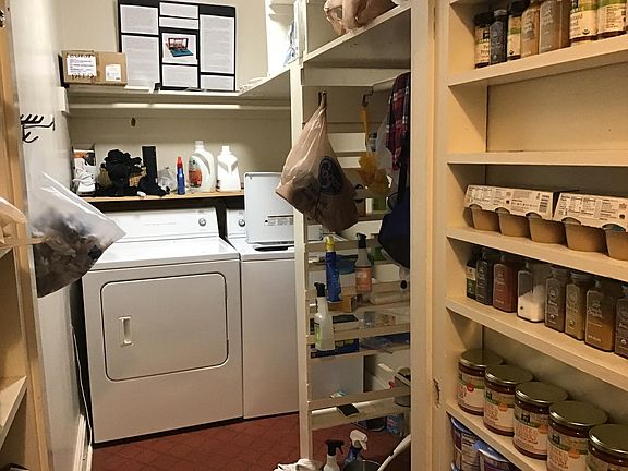 Kitchen pantry, Washer & Dryer