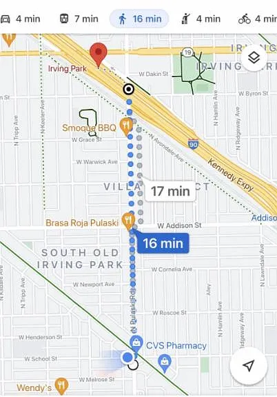 Walking Distance to Blue Line