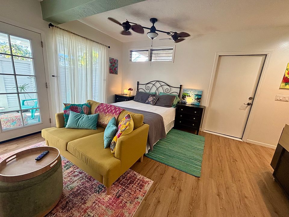 Private indoor studio living area.
