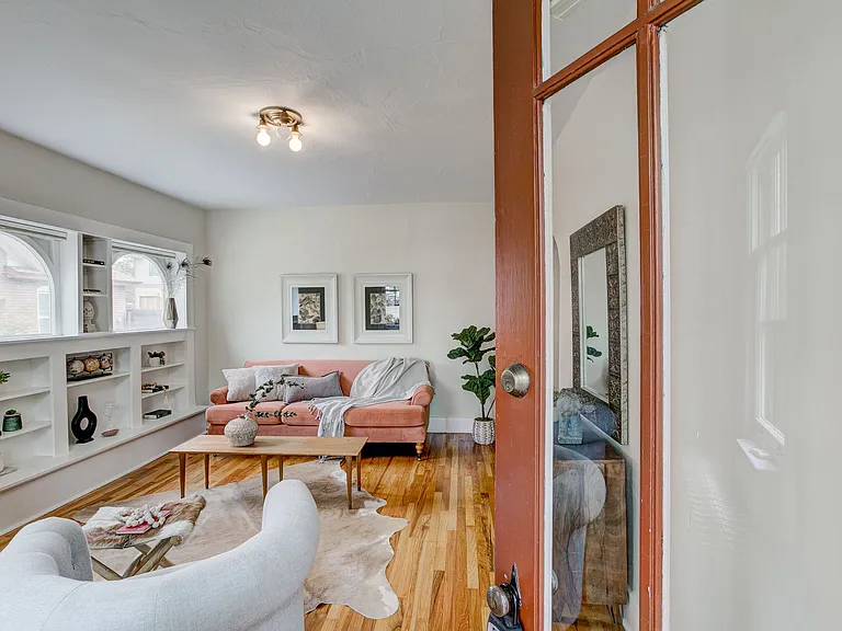 living room from front door
