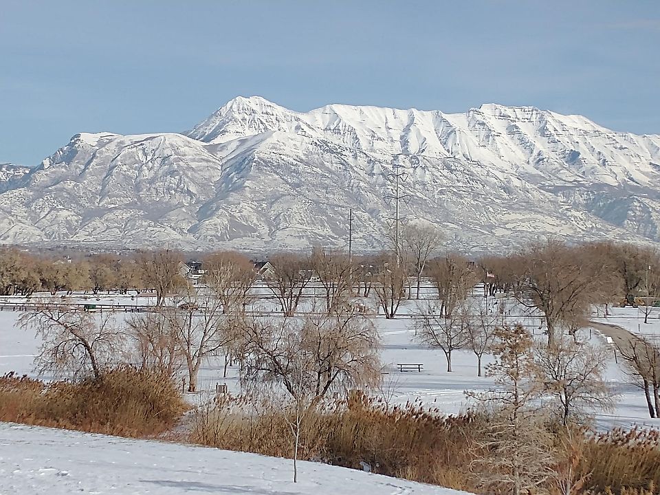 Willow Park and Mt Timpanogos from deck and rear of townhome