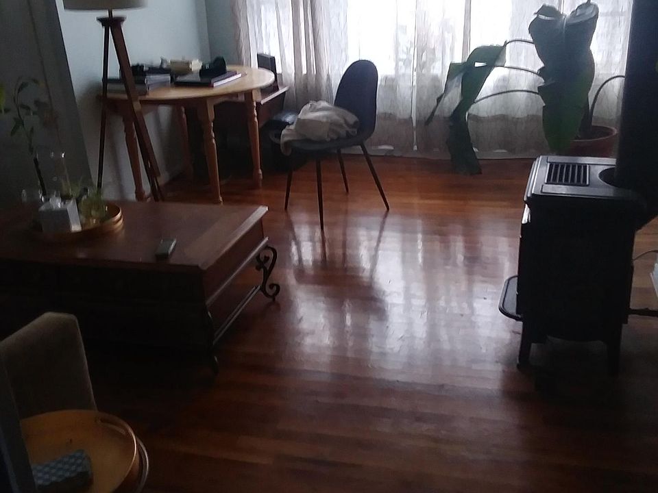 Living room with large picture window
