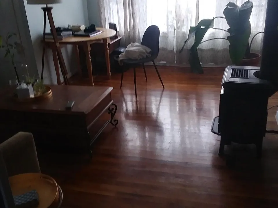 Living room with large picture window
