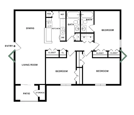 Floor plan 3B