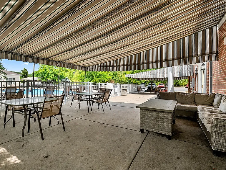 Inviting outdoor patio