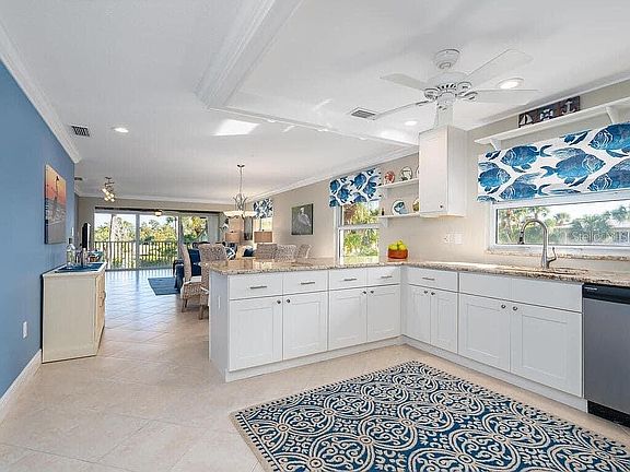 Kitchen into eating area/ LR