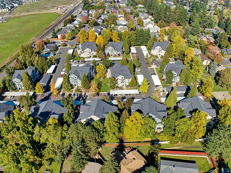 Aerial View Masters Aloha OR Apartment Community