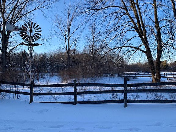Front pond and windmill