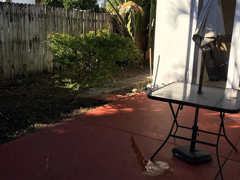 Private patio court yard