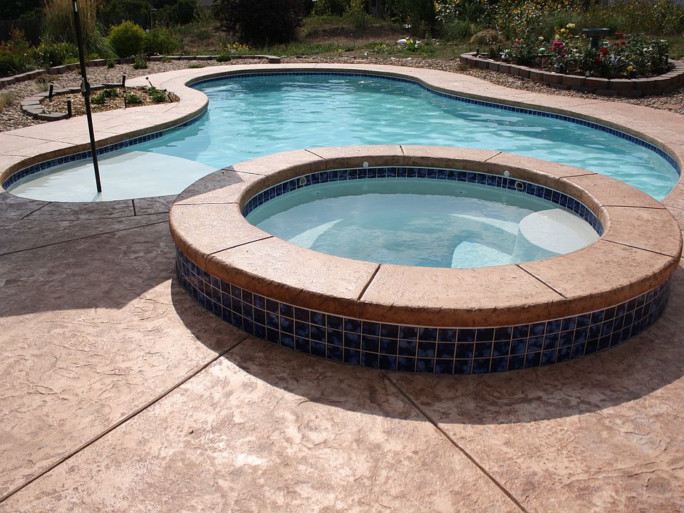 Hot tub and heated pool