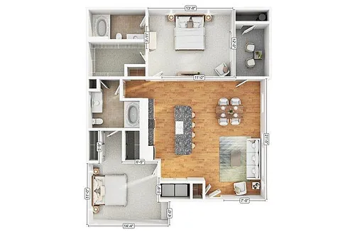 Floor plan B3