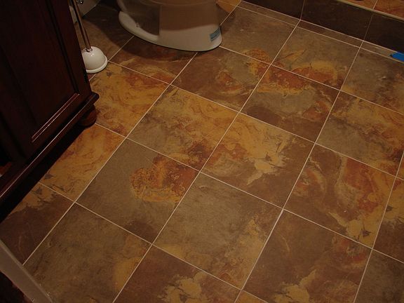 close up of bathroom floor