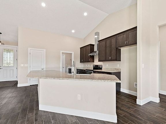 Kitchen view from back door