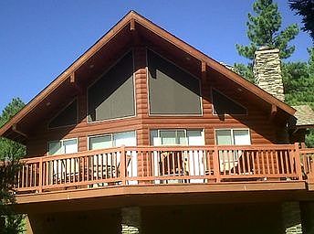 Back porch, facing the mountains
