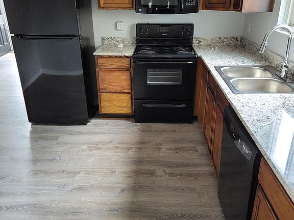 Kitchen, new fridge.