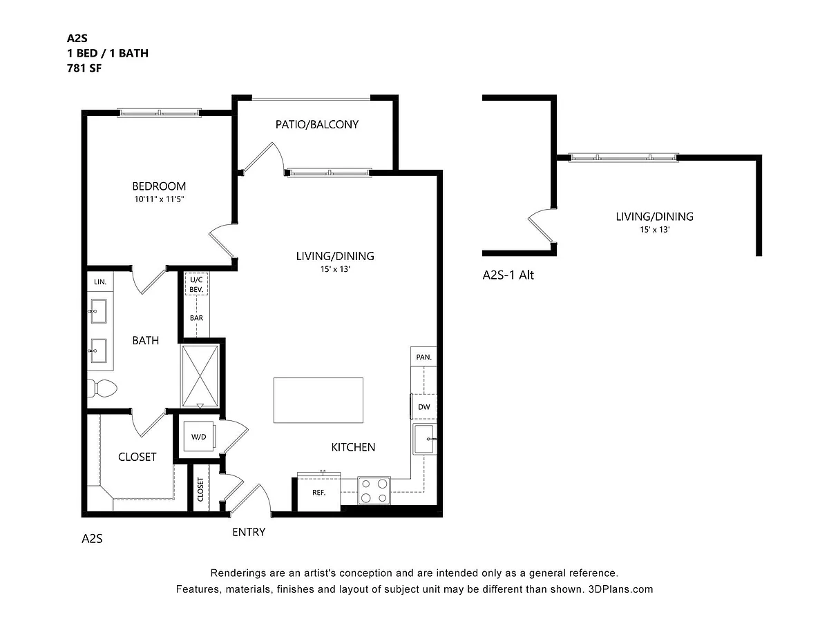 Floor plan A2s